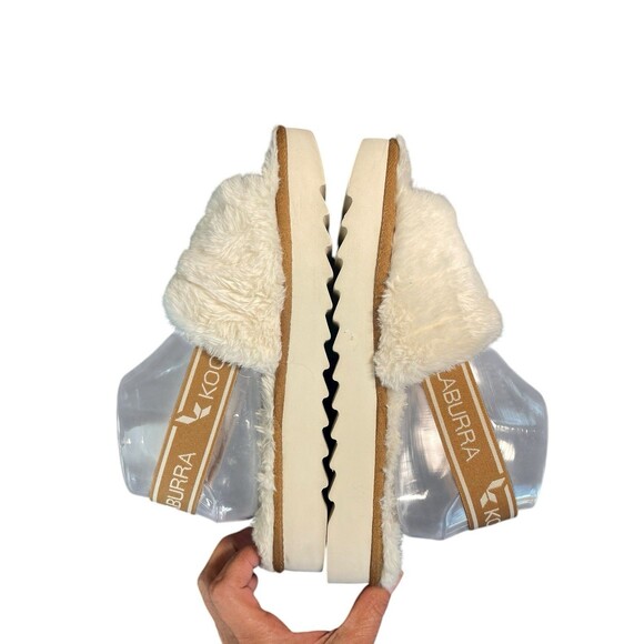 Koolaburra by UGG Natural Fuzz'N II Womens Size 9 Ivory Slippers 1116914 - Picture 4 of 11